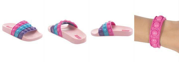 Chinelo Infantil Colorido com Pulseira