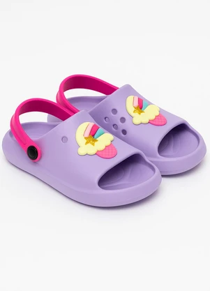 Vida Costeira - Chinelo Infantil com Tiras Sorvete Lilás - VIDA COSTEIRA
