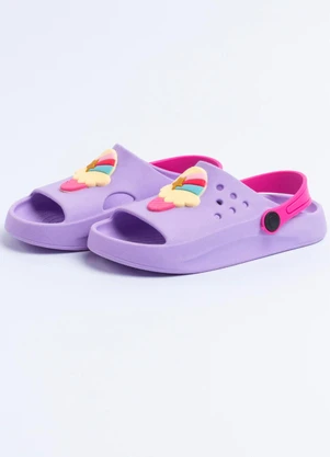 Vida Costeira - Chinelo Infantil com Tiras Sorvete Lilás - VIDA COSTEIRA