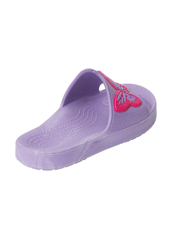 Perfecta - Chinelo Infantil Lilás com Detalhe de Borboleta 2