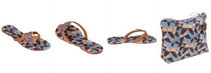 Chinelo Infantil Marrom com Adere�o de Borboleta