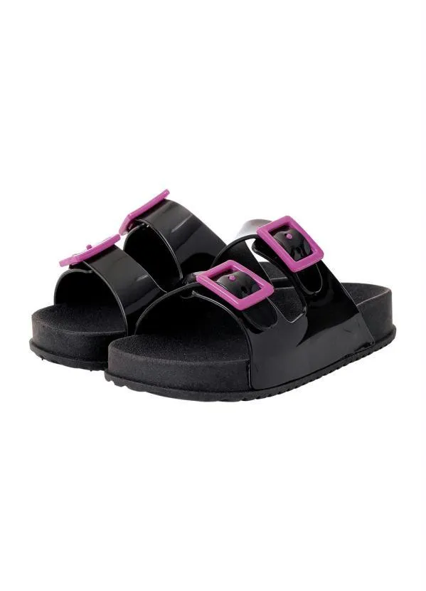 Perfecta - Chinelo Infantil Preto em Pvc 4