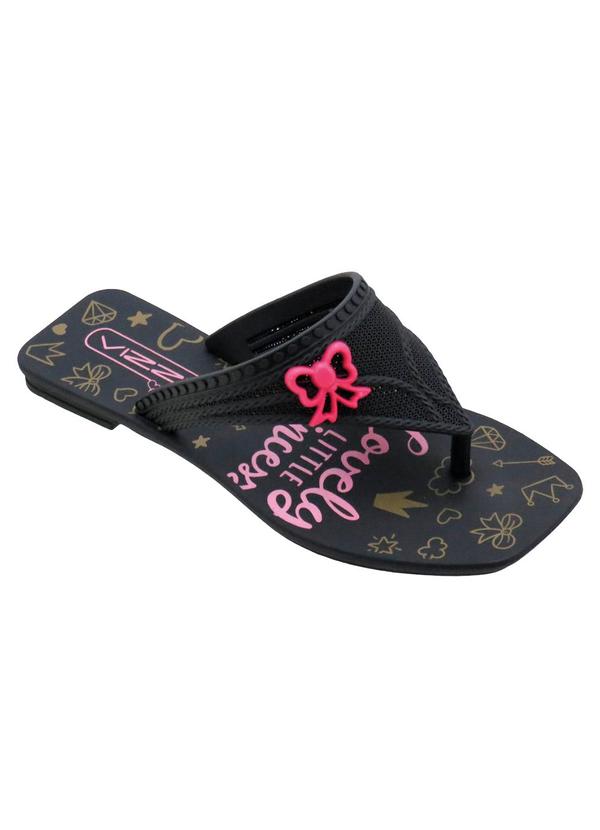 Chinelo Infantil (Preto) em Pvc