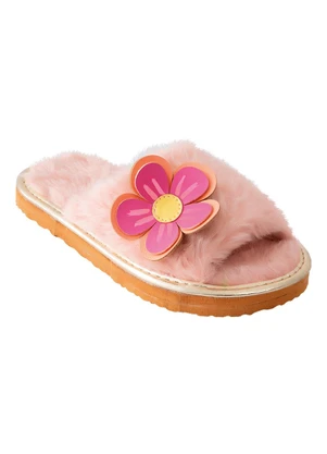 Perfecta - Chinelo Infantil Rose com Pelos Sintéticos - PERFECTA