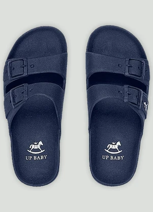 Chinelo Infantil Unissex com Fivelas Up Baby Azul - UP BABY