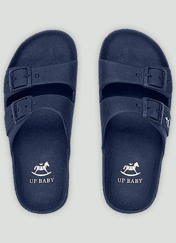 Up Baby - Chinelo Infantil Unissex com Fivelas Up Baby Azul