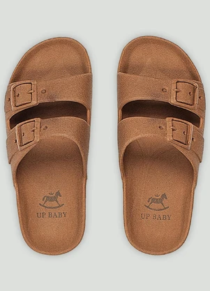 Chinelo Infantil Unissex Up Baby Marrom - UP BABY
