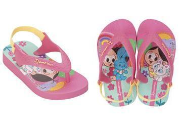 Chinelo Ipanema Turma da Monica Rosa