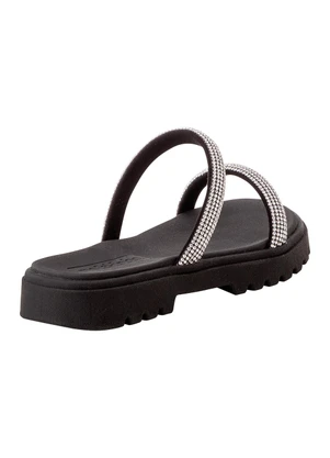 Chinelo Molekinha (Preto) com Strass - MOLEKINHA