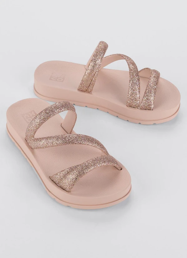 Grendene Kids - Chinelo Zaxy Glitter Nude 3