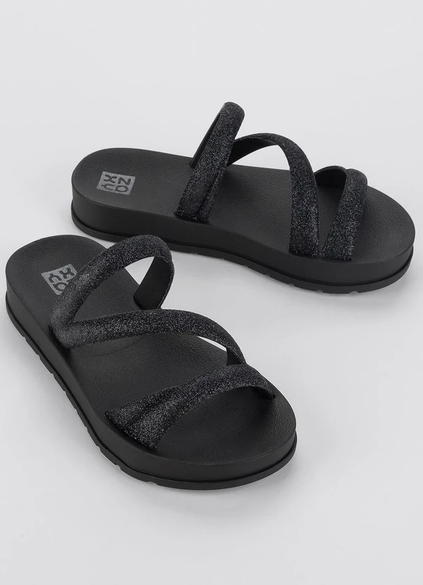 Grendene Kids - Chinelo Zaxy Glitter  Preto 3