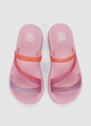 Grendene Kids - Chinelo Zaxy Glitter Rosa - GRENDENE KIDS