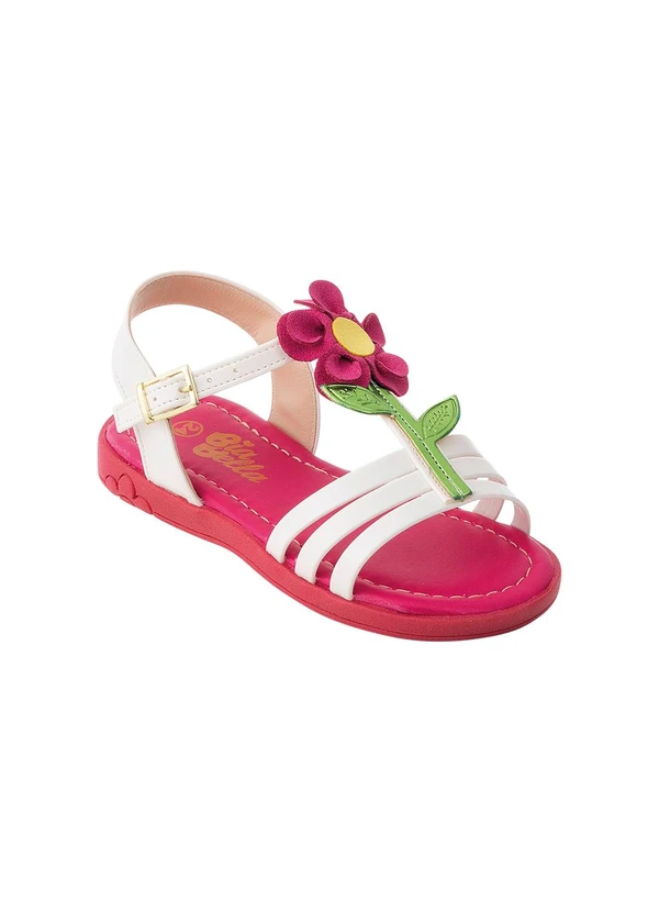 Perfecta - Sandália Infantil Branco com Palmilha Confort