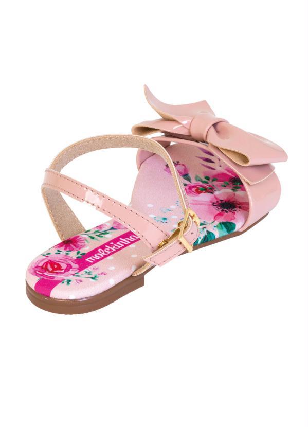 Molekinha - Sandália Molekinha Rosa com Laço 2