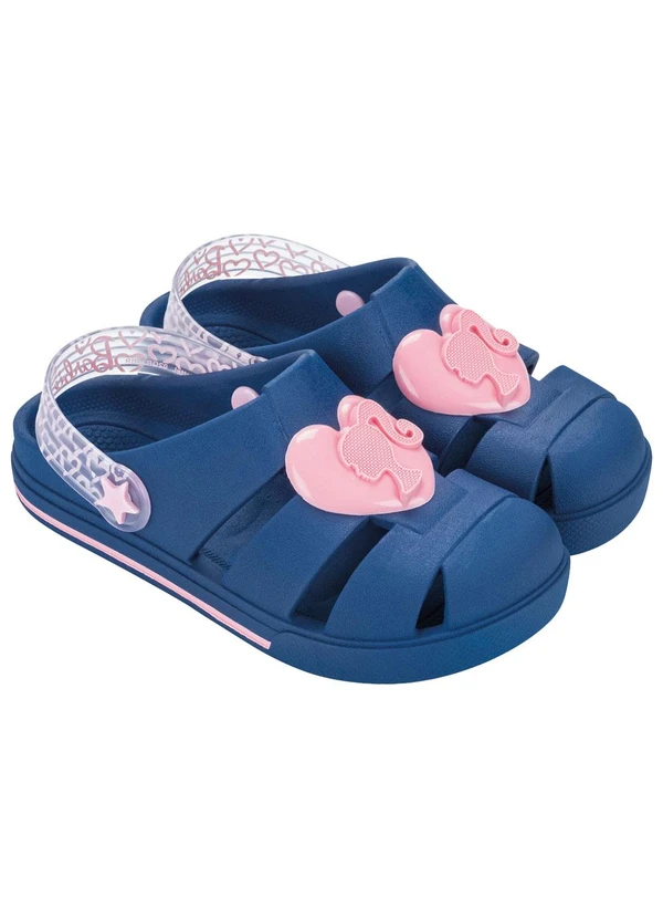 Grendene Kids - Babuche Barbie Heart Azul 2