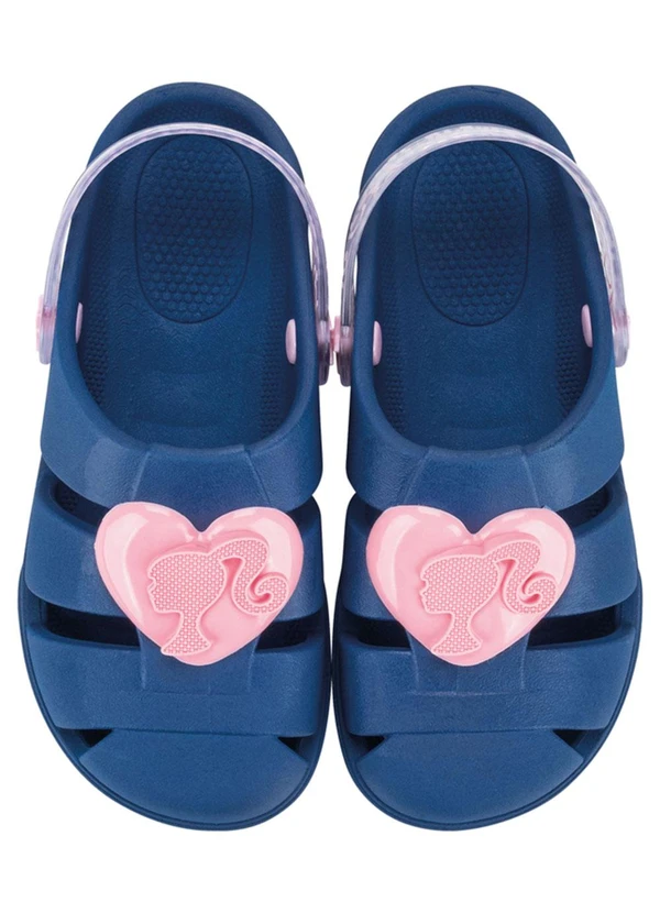 Grendene Kids - Babuche Barbie Heart Azul 3