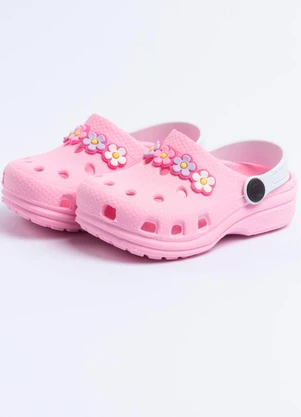 Vida Costeira - Babuche Florzinhas Infantil Rosa Claro - VIDA COSTEIRA