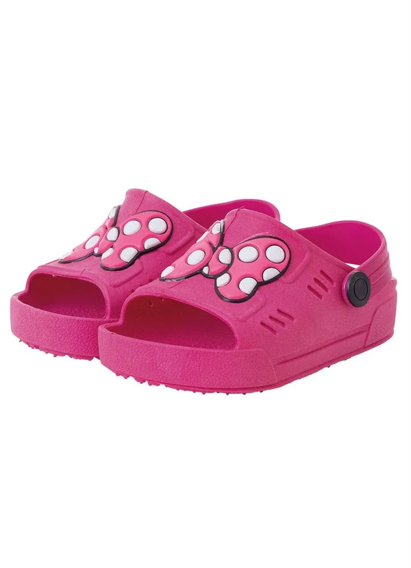 Perfecta - Babuche Infantil Pink com Estampa de Laço 8