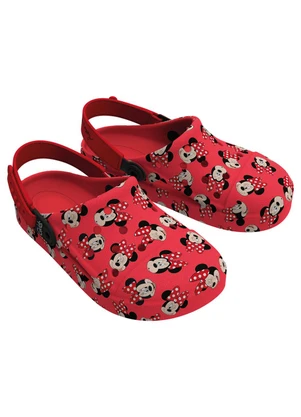 Grendene Kids - Babuche Minnie Fun Print Vermelha - GRENDENE KIDS