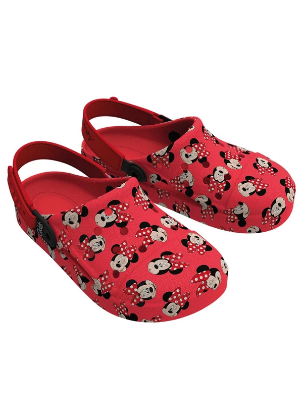 Grendene Kids - Babuche Minnie Fun Print Vermelha