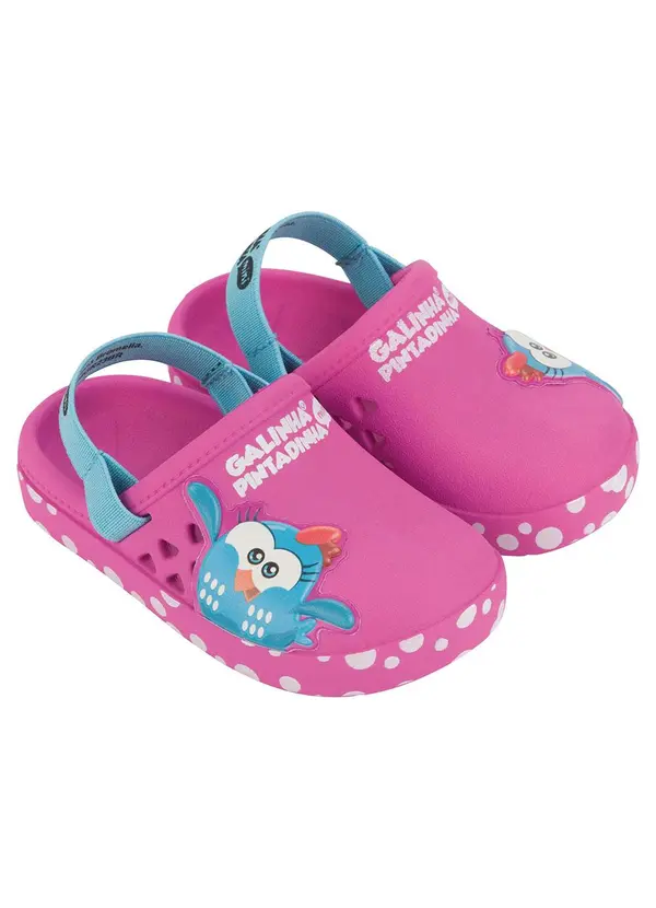 Grendene Kids - Sandália Babuche Galinha Pintadinha Happy Rosa