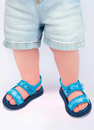 Grendene Kids - Sandália Baby Shark Summer Azul - GRENDENE KIDS