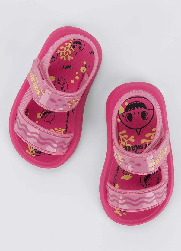 Grendene Kids - Sandália Baby Shark Summer Pink 4