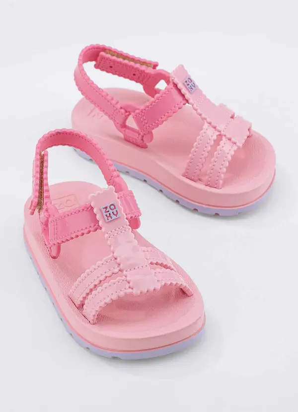 Grendene Kids - Sandália Baby Zaxynina Conectadinha Rosa 4