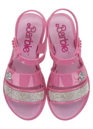 Grendene Kids - Sandália Barbie Glitz Rosa em Sintético - GRENDENE KIDS