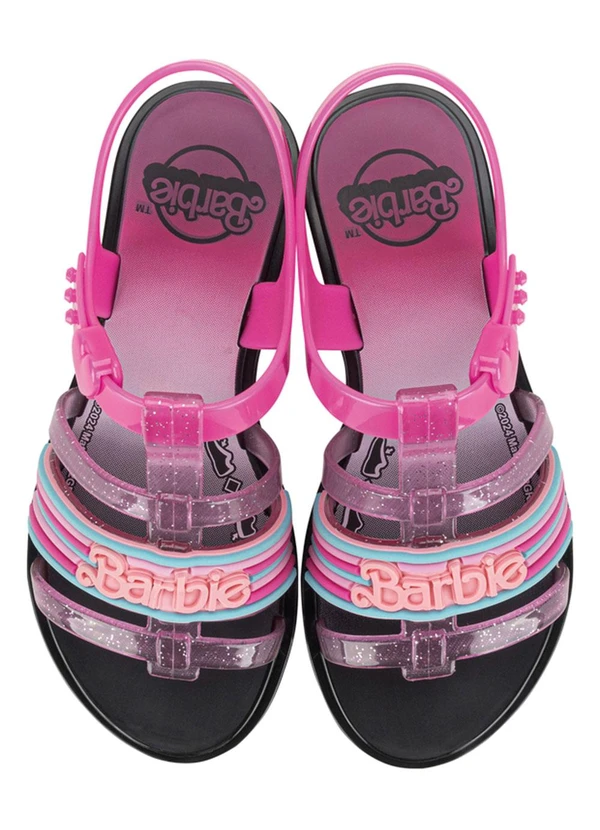 Grendene Kids - Sandália Barbie Ice Cream Preto 3