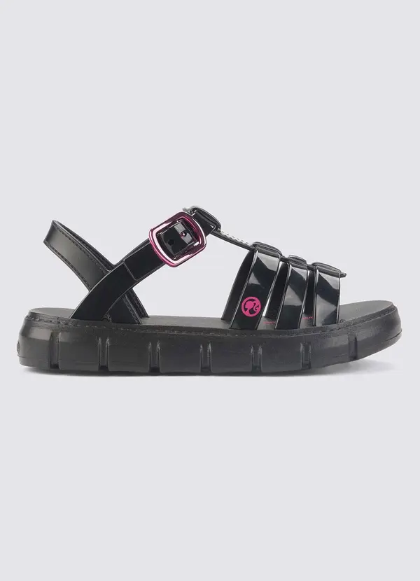 Grendene Kids - Sandália Barbie Land Preta 2