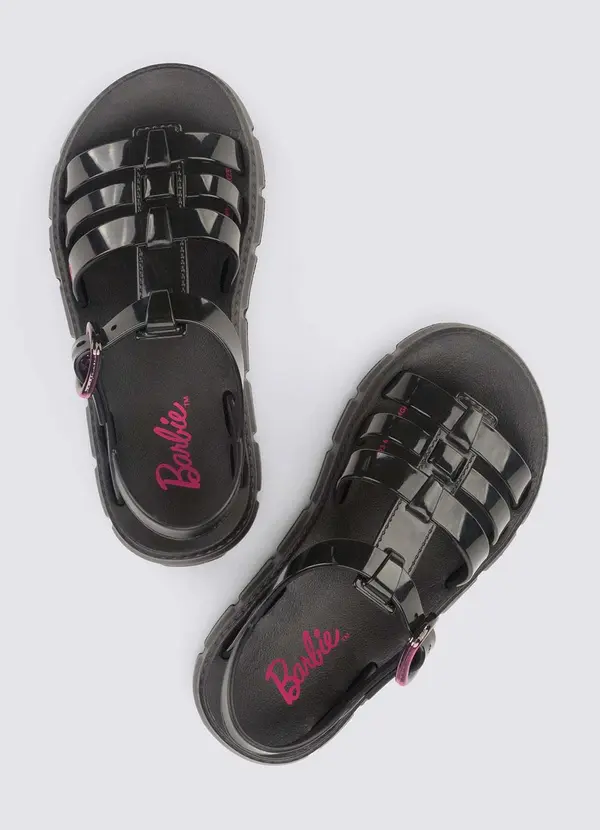 Grendene Kids - Sandália Barbie Land Preta 3