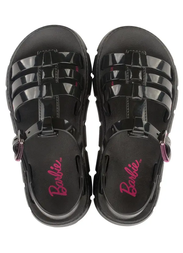 Grendene Kids - Sandália Barbie Land Preta 5