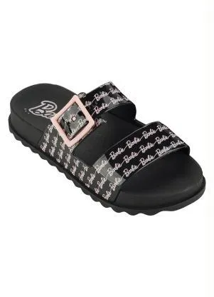 Grendene Kids - Sandália Barbie Logomania Preto - GRENDENE KIDS