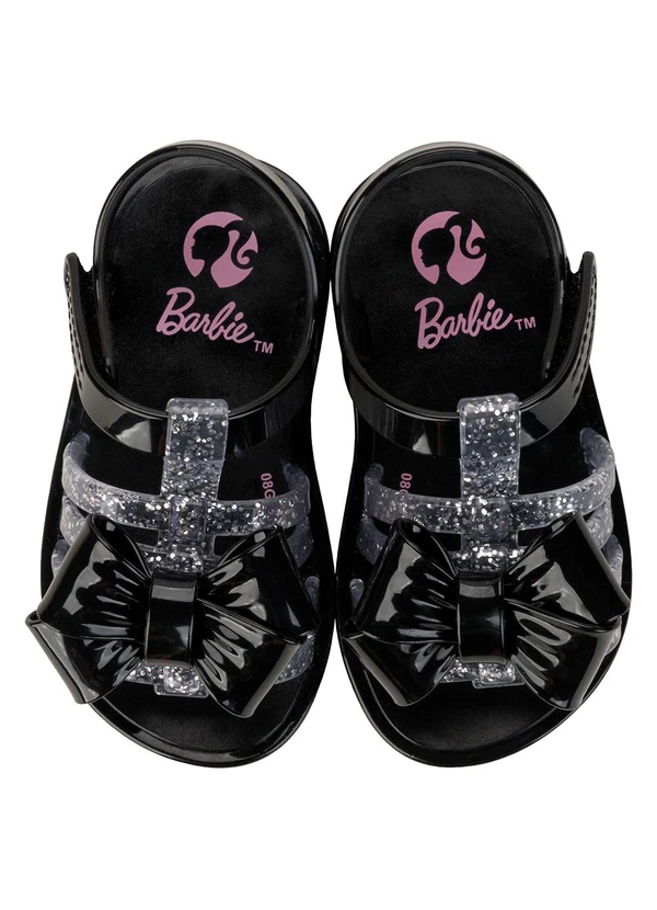Grendene Kids - Sandália Barbie Lux Preto 2