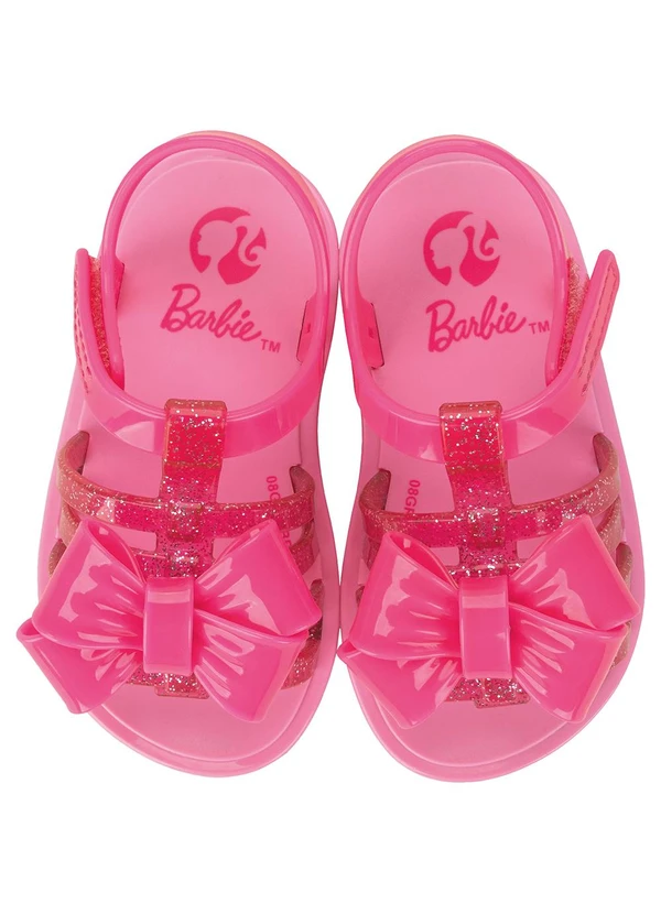 Grendene Kids - Sandalia Barbie Lux Rosa Glitter 2