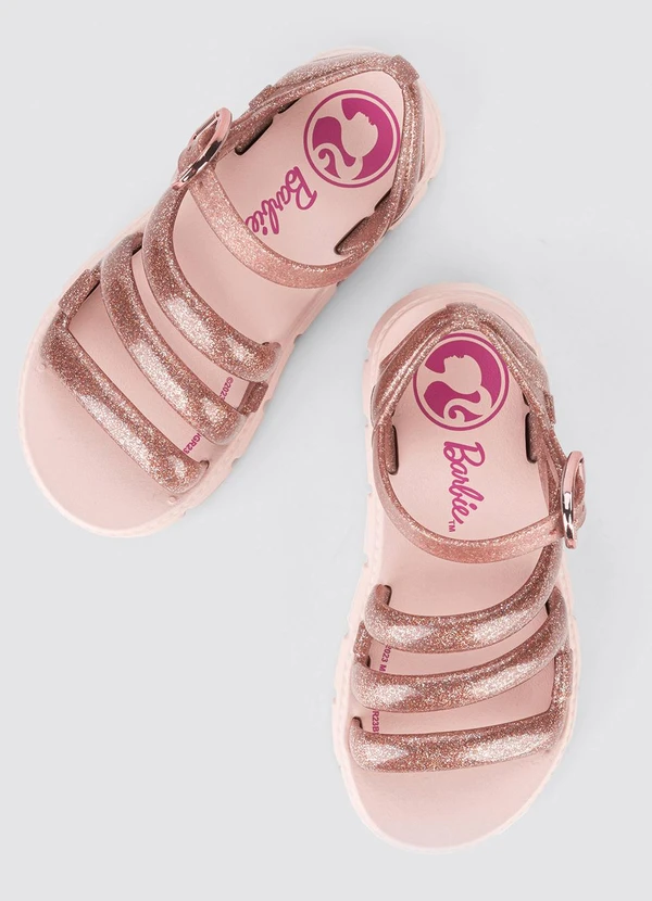 Grendene Kids - Sandália Barbie Model Glam Rosa 2