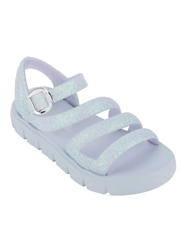 Grendene Kids - Sandália Barbie Model Glitter Azul