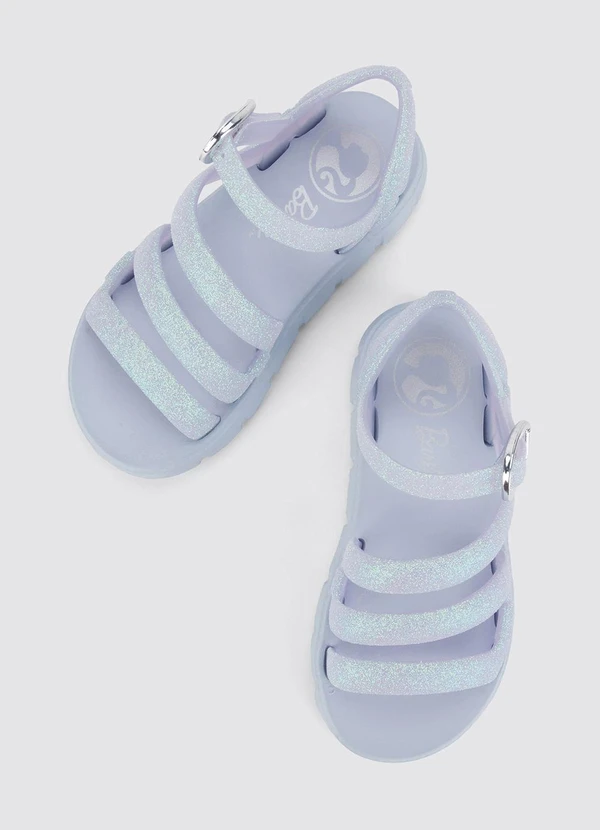 Grendene Kids - Sandália Barbie Model Glitter Azul 2