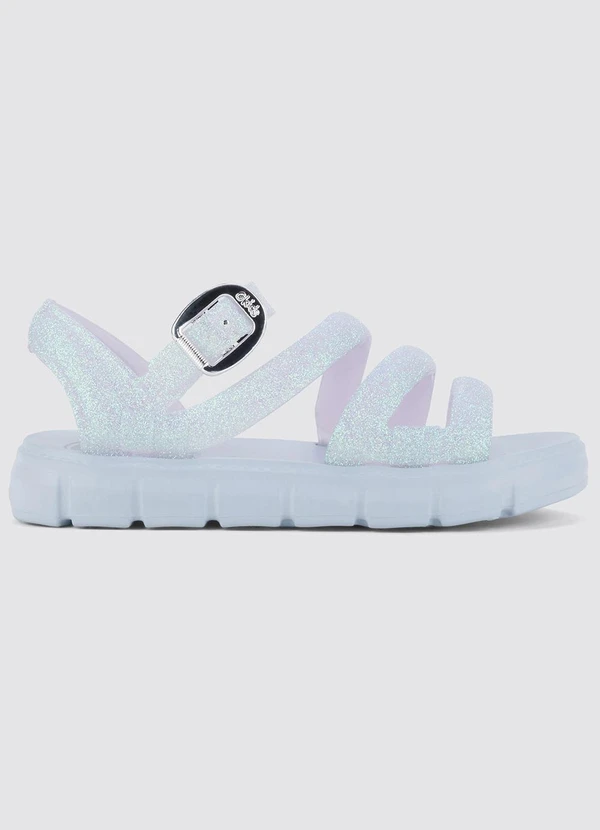 Grendene Kids - Sandália Barbie Model Glitter Azul 3