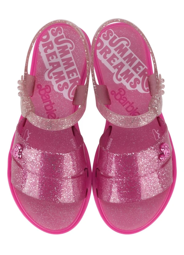 Grendene Kids - Sandalia Barbie Rainbow Rosa 2