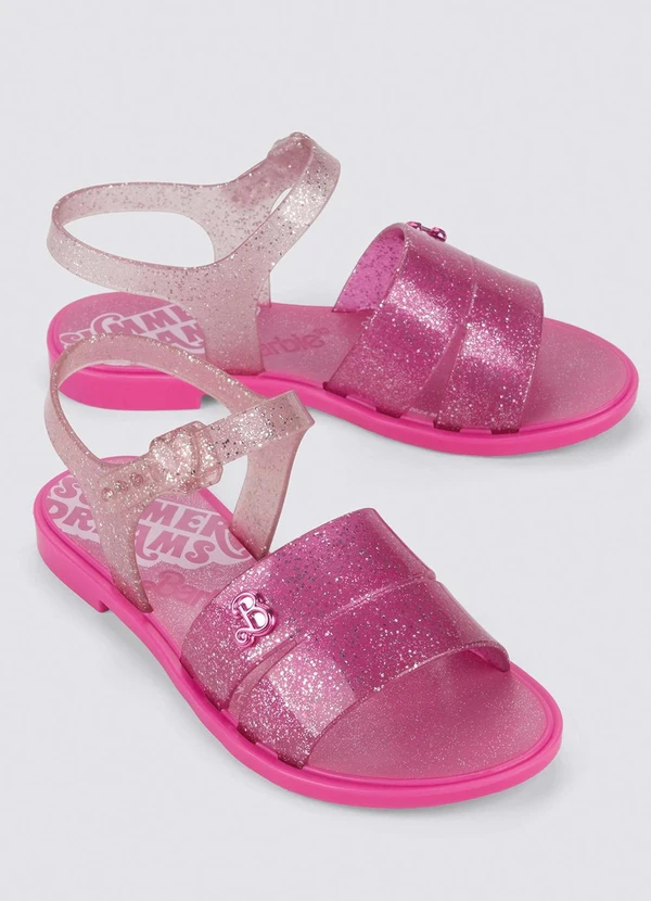 Grendene Kids - Sandalia Barbie Rainbow Rosa 5