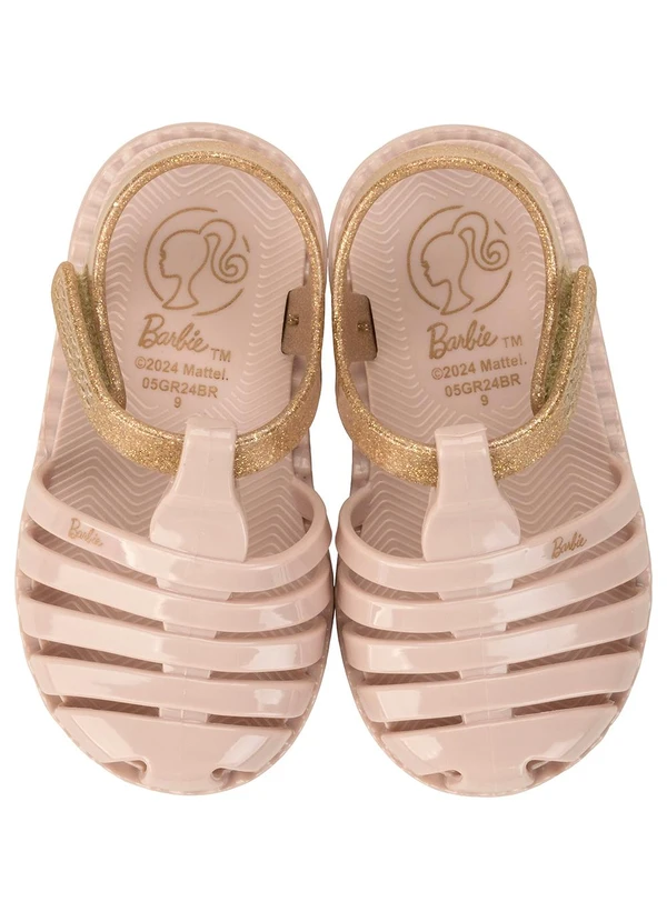 Grendene Kids - Sandalia Barbie Rosa Glitter 2
