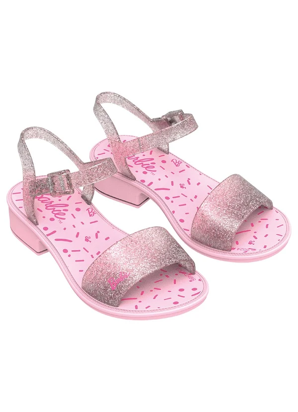 Grendene Kids - Sandália Barbie Shine Beauty Rosa 2