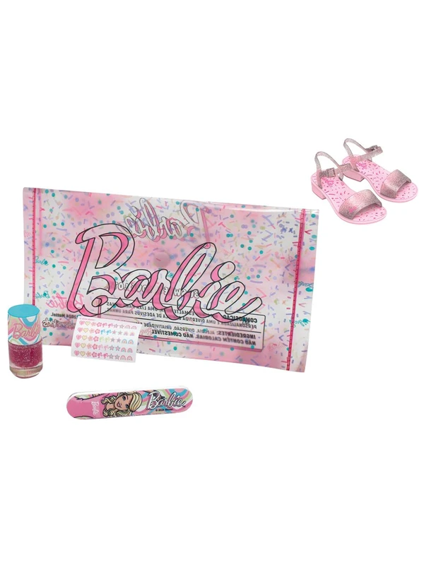 Grendene Kids - Sandália Barbie Shine Beauty Rosa 3