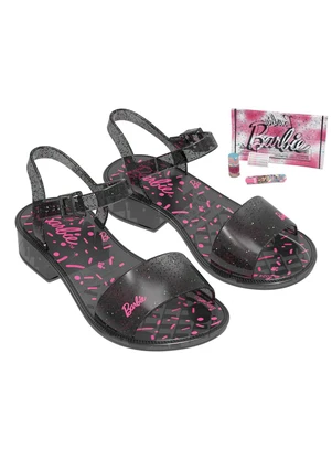 Grendene Kids - Sandália Barbie Shine Deauty Preto - GRENDENE KIDS