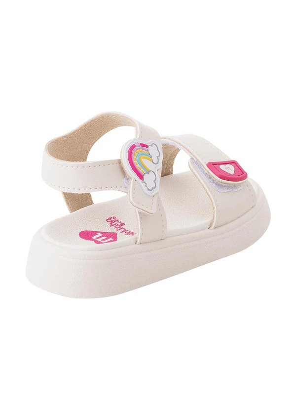 Molekinha - Sandália Molekinha  Off White em Sintético 2