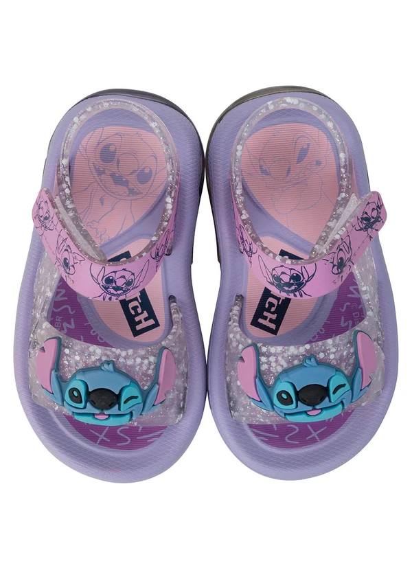 Grendene Kids - Sandália Disney Led Stitch Lilás 2