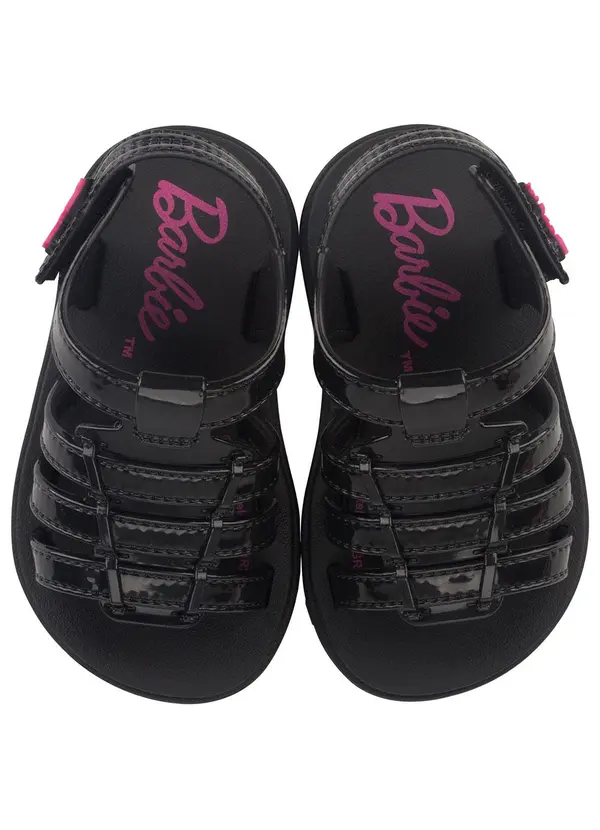 Grendene Kids - Sandália Infantil Barbie Fashionista Preta 2