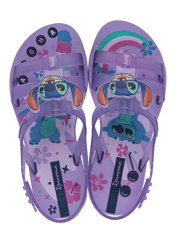 Grendene Kids - Sandália Infantil Ipanema Disney Stitch Lilás 2